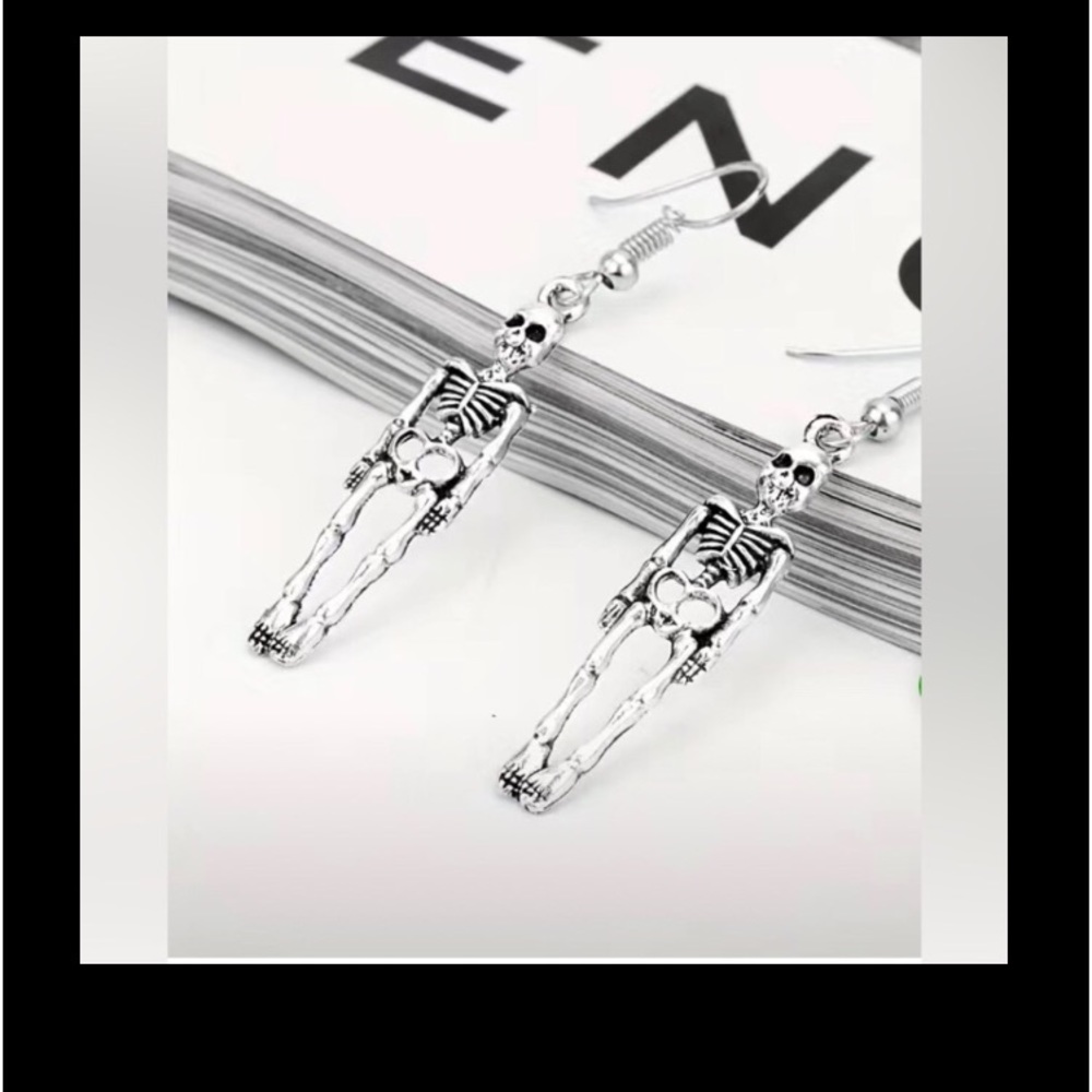 Vintage skeleton earrings
